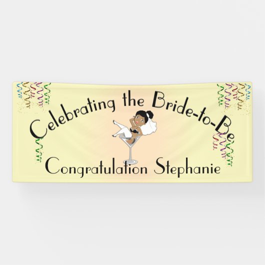 Feiern der Braut zum Duschen / Party Banner (Horizontal)