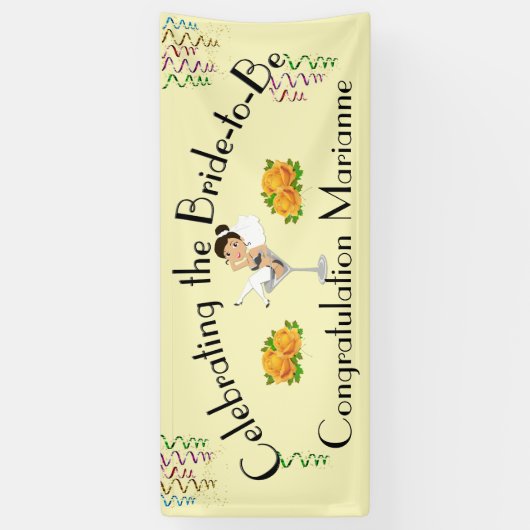 Feiern der Braut zum Duschen / Party Banner (Vertikal)