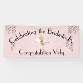 Feiern der Braut zum Duschen / Party Blond Banner (Horizontal)