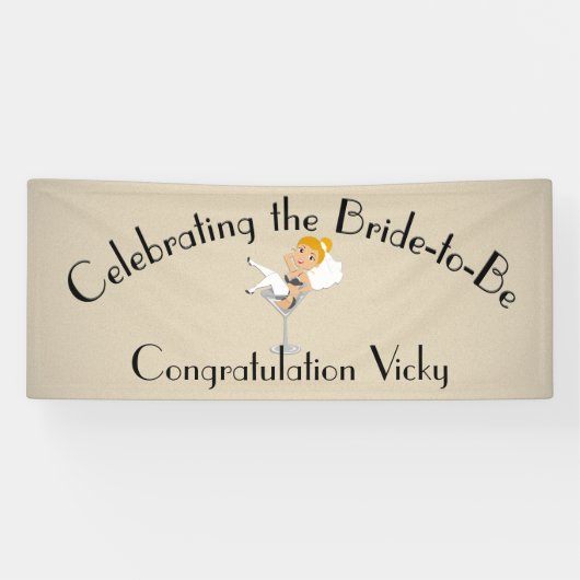 Feiern der Braut zur Dusche / Party-Ingwer Banner (Horizontal)