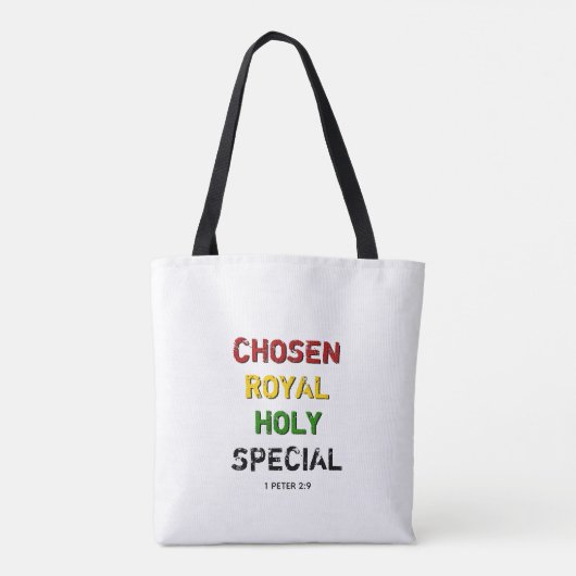 Feiern der Christlichen Bibel der Black History Mo Tasche (Rückseite)