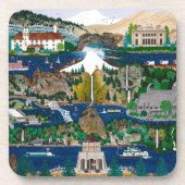 Feiern der Columbia-Schlucht Getränkeuntersetzer (Vorderseite)