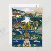Feiern der Columbia-Schlucht Postkarte (Vorne/Hinten)