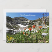 Feiern der Einladung zum Leben, Berge, See (Vorderseite)