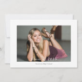 Feiern der Graduate Foto Graduation Party Einladung (Rückseite)