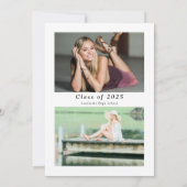 Feiern der Graduate Foto Graduation Party Einladung (Rückseite)