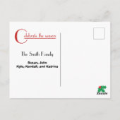 Feiern der Jahreszeit | Foto Postkarte (Rückseite)