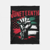 Feiern der Juneteenth Black Freedom African Ameri Fleecedecke (Vorderseite)