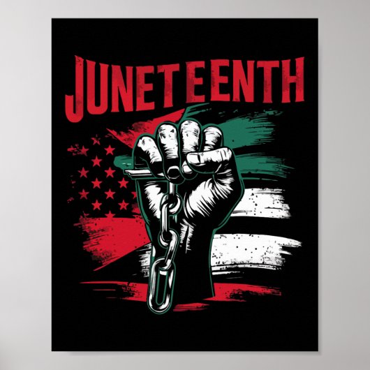 Feiern der Juneteenth Black Freedom African Ameri Poster (Vorne)