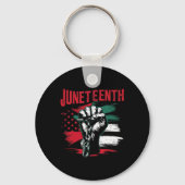 Feiern der Juneteenth Black Freedom African Ameri Schlüsselanhänger (Vorderseite)