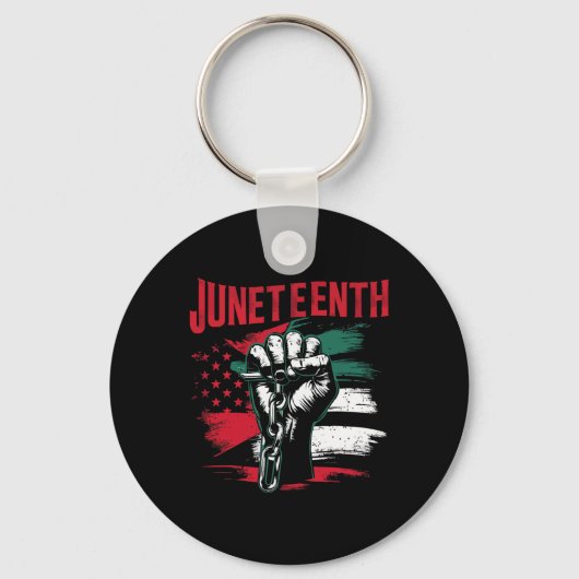 Feiern der Juneteenth Black Freedom African Ameri Schlüsselanhänger (Vorderseite)