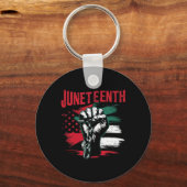 Feiern der Juneteenth Black Freedom African Ameri Schlüsselanhänger (Vorderseite)