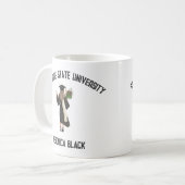 Feiern der Klasse 2024 - Mädchen in Cap and Gown Kaffeetasse (Vorderseite Links)