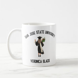 Feiern der Klasse 2024 - Mädchen in Cap and Gown Kaffeetasse