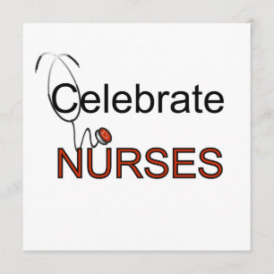 Feiern der Krankenschwestern und T - Shirt Einladung