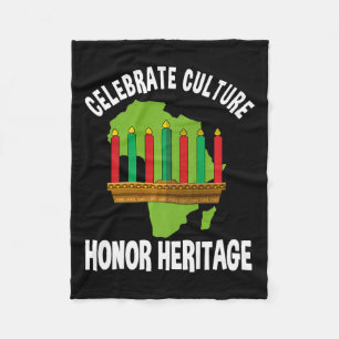 Feiern der Kulturehre Kwanzaa Afric Fleecedecke