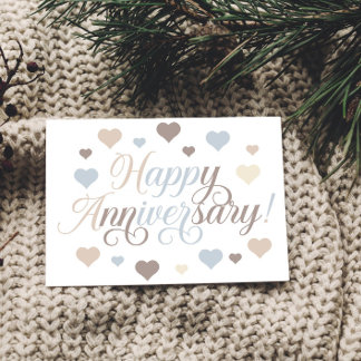 Feiern der Liebe: glücklicher Jahrestag Postkarte