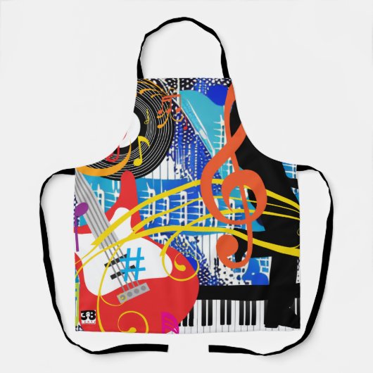 Feiern der Musik-Schürze Schürze (Vorderseite)