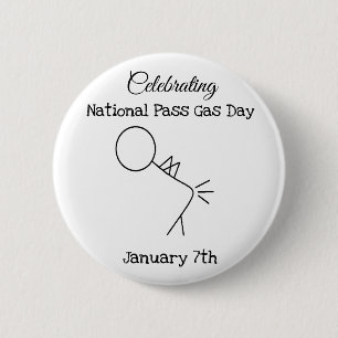 Feiern der "National Pass Gas Day"-Taste Button