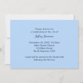 Feiern der Natur, rauschende Berge Einladung (Rückseite)