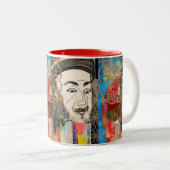 Feiern der Rumi-Tasse Zweifarbige Tasse (VorderseiteRechts)
