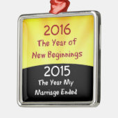 Feiern der Scheidung Ornament Aus Metall (Links)