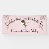 Feiern der Schwarzen Braut zum Duschen / Party Banner (Horizontal)