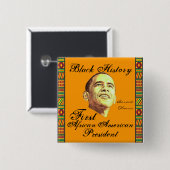 Feiern der schwarzen Geschichte Button (Vorne & Hinten)