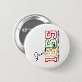 Feiern der schwarzen Geschichte im 19. Jahrhundert Button (Vorne & Hinten)