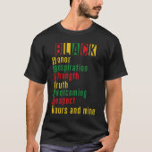 Feiern der schwarzen Geschichte T-Shirt (Vorderseite)