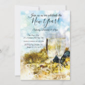 Feiern der Silvester-Party Einladung (Vorderseite)