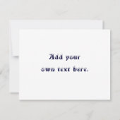 Feiern der Snowman-Einladung - Leere im Inneren Einladung (Rückseite)