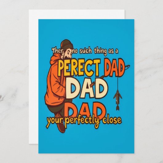 Feiern der unvollkommenen Vaterschaft Einladung (Vorne/Hinten)