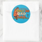 Feiern der unvollkommenen Vaterschaft Runder Aufkleber (Tasche)