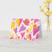 Feiern der Wasserhärten der Liebe Karte (Gelbe Blume)