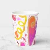 Feiern der Wasserhärten der Liebe Pappbecher (Rückseite)