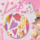 Feiern der Wasserhärten der Liebe Pappteller (Party)