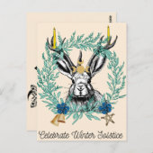 Feiern der Wintersonnenwende Postkarte (Vorne/Hinten)