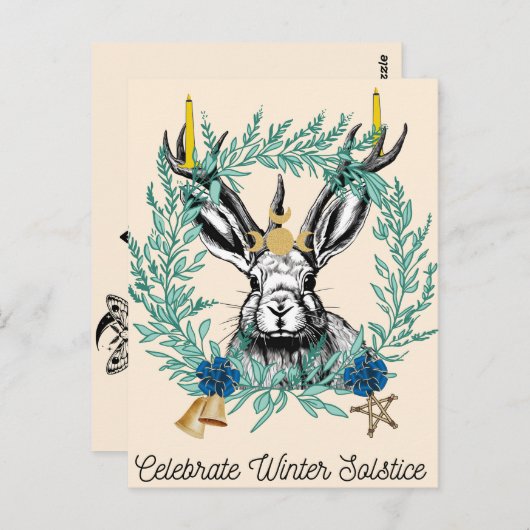 Feiern der Wintersonnenwende Postkarte (Vorne/Hinten)