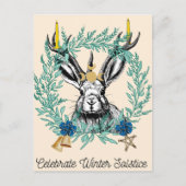 Feiern der Wintersonnenwende Postkarte (Vorderseite)