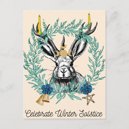 Feiern der Wintersonnenwende Postkarte (Vorderseite)