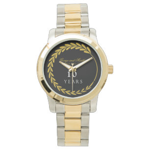 Feiern des 10. Jahrestages. Personalisierbar. Armbanduhr