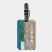 Feiern des 50. Geburtstags-Gepäckmarkts Gepäckanhänger (Vorderseite vertikal)