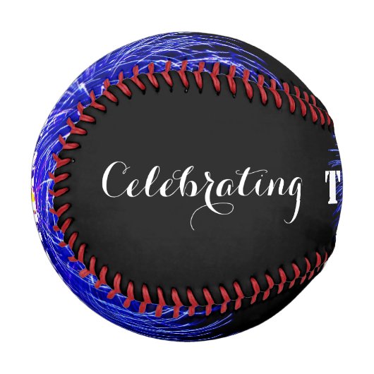 Feiern des BIG (jedes Alter) & (Name beliebig) - Baseball (Vorderseite Links)