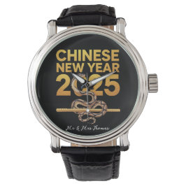 Feiern des chinesischen Neujahrs 2025 der Schlange Armbanduhr