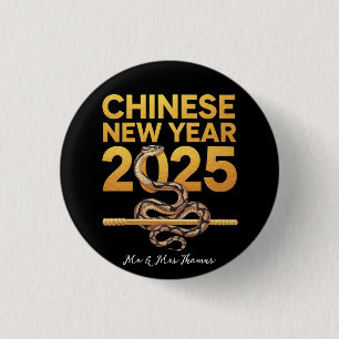 Feiern des chinesischen Neujahrs 2025 der Schlange Button