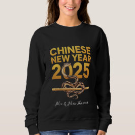 Feiern des chinesischen Neujahrs 2025 der Schlange Sweatshirt