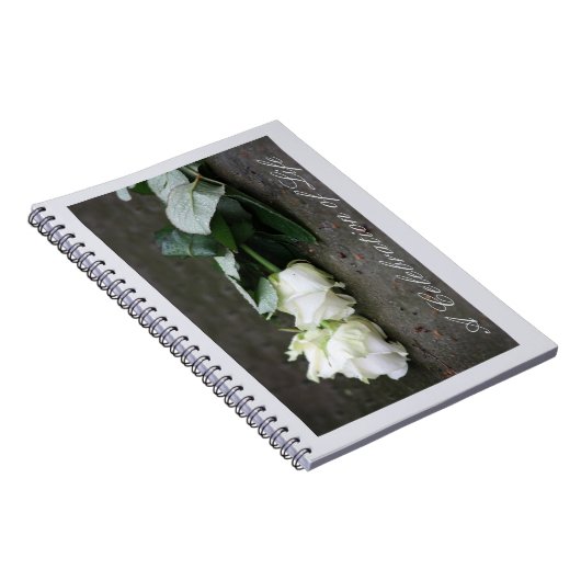 Feiern des Gästebuches Notizblock (Rechte Seite)