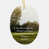 Feiern des Golfkurses von Life Keepake Keramik Ornament (Hinten)