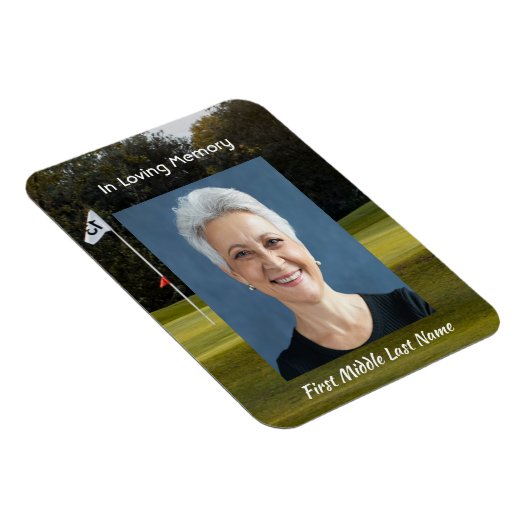 Feiern des Golfkurses von Life Keepake Magnet (Rechte Seite)